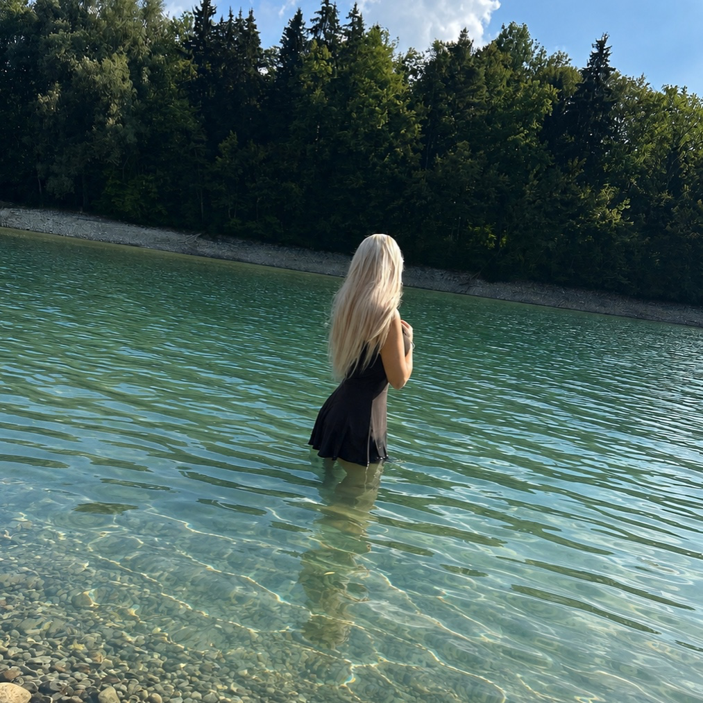 enjoying the nice weather